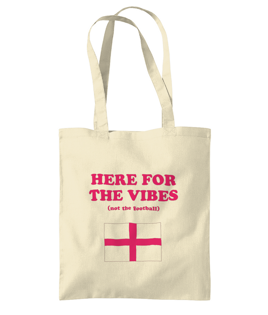 Here for the vibes tote - Natural
