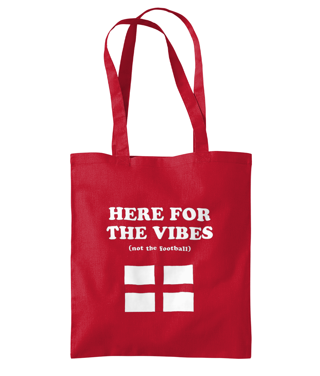 Here for the vibes tote - Red